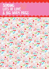 Sending lots of love and big warm hugs created by Paper Salad