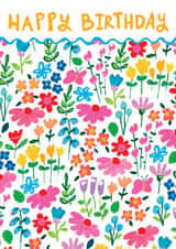 Pretty Birthday Card - Spring Florals created by Paper Salad