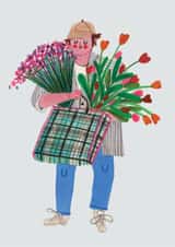 FLOWER DELIVERY card created by Daria Solak