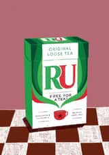 Classic Love And Friendship Card - Free For A Tea created by Oh That's A Good Sign