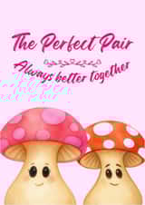 Cute Love Mushrooms for weddings, anniversaries or valentines day. created by Daniel s Chivers