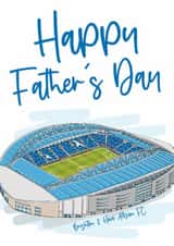 Classic Father's Day Card - Brighton Stadium - Football created by Moo & Snip