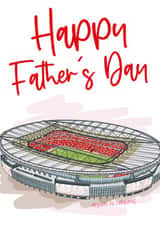 Classic Father's Day Card - Arsenal FC - Emirates Stadium created by Moo & Snip