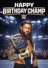 Funny Birthday Card - WWE - Wrestling - Roman Reigns created by Tiger Feet Creations