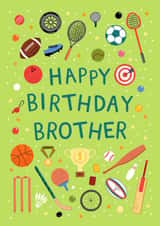 Classic Birthday Card - For Brother - Sports created by Pear Tree Press