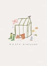 Classic Birthday Card – Greenhouse created by Caryssa Jason
