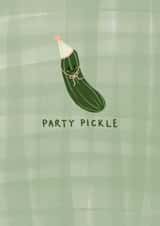 Cute Birthday Card - Party Pickle created by Sarah Nolloth Illustration