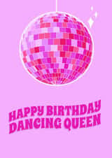 Cute Happy Birthday Dancing Queen Card - ABBA - Dancing Queen Card created by LFH Studio