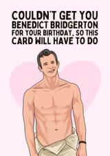 Funny Birthday Card - Benedict Bridgerton created by Sundiva Designs