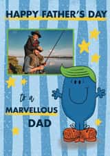 Personalised Father's Day Photo Card created by Mr. Men - Cute Father's Day Card - Mr. Marvellous