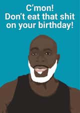 Funny Birthday Card for Friend – Eddie Abbew Style created by Gyloillustrations