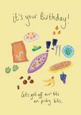 Cute picky bits birthday card created by Front Bum