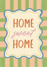 Arty New Home Card - Home Sweet Home - Funky Maximalist Pattern Style created by Sydney Jo Designs