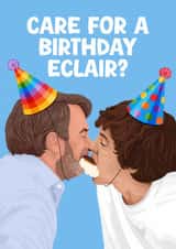 Funny Birthday Card - Last One Laughing - David Mitchell - Sam Campbell created by Pink Peach Cards
