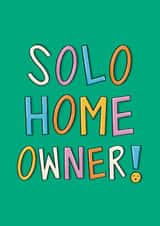 Classic New Home Card - Solo Home Owner - Single Tax created by Muses & May