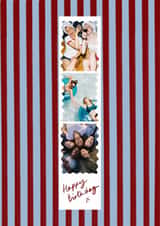 Personalised Birthday Photo Card created by Holly Walsh - Classic Birthday Card - Photo Booth Strip