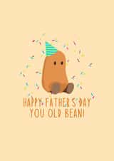 Happy Father's Day Old Bean Card for Father's Day created by Illustratoni