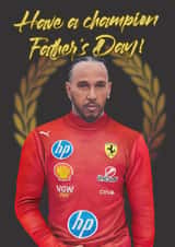 Lewis Hamilton F1 Champion Card for Father's Day created by Illustratoni