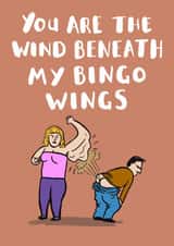 Funny Bingo Wings Anniversary Card created by Jimmy Doodle
