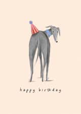Cute Birthday Card - Greyhound - Whippet created by Studio Mads