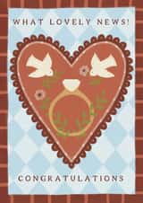 Classic Engagement Card - Lovely News - Doves created by Ellice Owens Designs