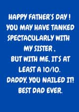 Funny Happy Father's Day Card created by The Awkward Card Company 