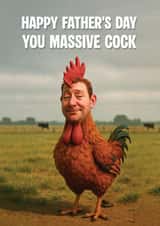 Funny Father's Day Card - Massive Cock created by Picardso