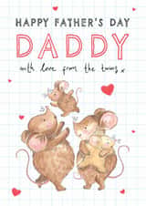Cute Father’s Day Card - From The Twins - Mouse created by Making Meadows Ltd