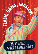 Funny Fathers Day Card - David Mitchell - Flash Bang Wallop created by Artsy Gift Co