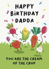 Cute Birthday Cards - For Dadda - Vegetables created by Rosie bees craft box