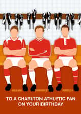 Fun Birthday Card - To A Charlton Athletic - Players created by Paul Jones