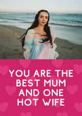 Personalised Birthday Photo Card created by Sundiva Designs - Funny Mother's Day/Birthday Card - Hot Wife
