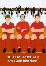 Birthday card for a Liverpool fan created by Paul Jones