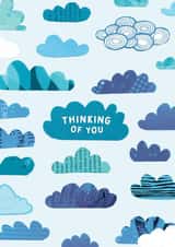 Thinking of You Sympathy Card | Cut Out Clouds created by The Curious Pancake
