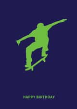 Classic Birthday Card - Skateboarding created by Redback Cards