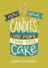 Cheeky hand lettered cake card created by Claire Wilson
