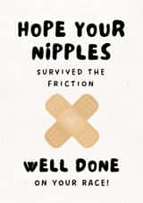Funny Congratulations Card - Marathon Running - Nipples created by @HurrayHaus