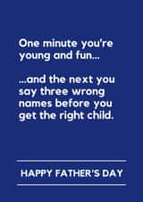 Funny Father’s Day Card – Wrong Names created by Lemonade Insight