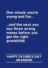 Funny Father's Day Card – For Grandad - Wrong Names created by Lemonade Insight