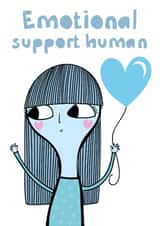 Thinking of You Card – I’m Here If You Need Me | Cute Support Card created by elnup
