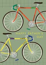 Classic Father's Day Card - Bikes - Cycling created by Laura Darrington Design Ltd.