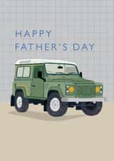 Classic Father's Day Card - Land Rover Defender created by Laura Darrington Design Ltd.