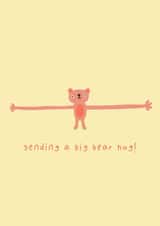 Cute Thinking Of You Card - Big Bear Hug created by Heather Buchanan