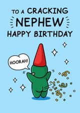 Funny Birthday Card - For Nephew - Cracking Birthday - Confetti Fart created by Cheeky Legends