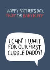 Happy Father's Day from the Baby Bump | Expecting Dad Card created by Laurent Collective