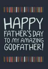 Happy Father's Day to my amazing godfather! | Godfather Card created by Laurent Collective