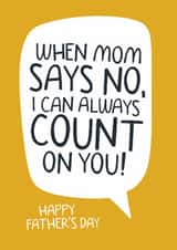 Funny Father's Day Card | Dad, The King of the Secret Yes created by Laurent Collective