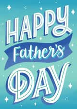 Happy Father’s Day - Classic Typography Design created by Alice Griffiths Illustration