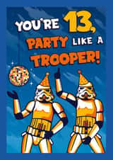 Classic Birthday Card - 13th - Stormtrooper - Star Wars created by Cardology