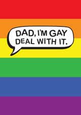 Classic Father's Day Card - I'm Gay - LGBTQ+ created by The Boy and the Bear